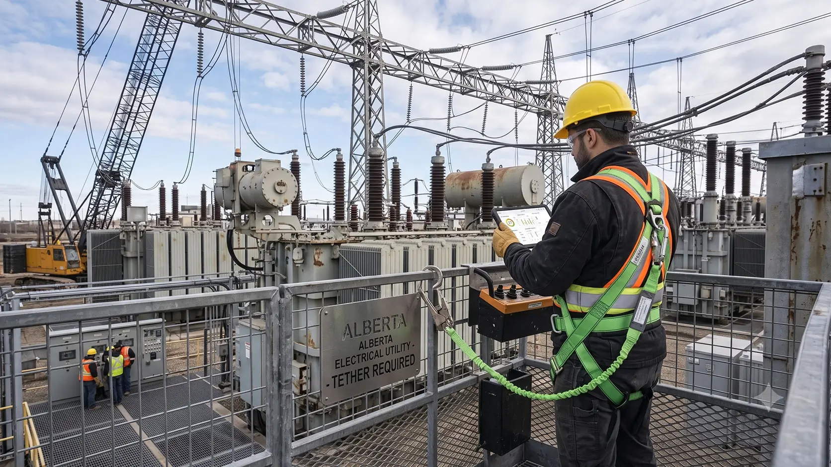 fall protection certified electrical contractor Alberta, Pro Call Electric